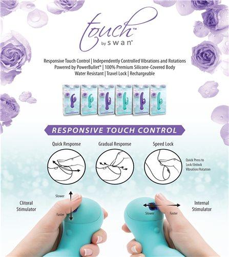 Touch By Swan Duo Rechargeable Silicone Dual-Stimulation Vibrator - Image 5